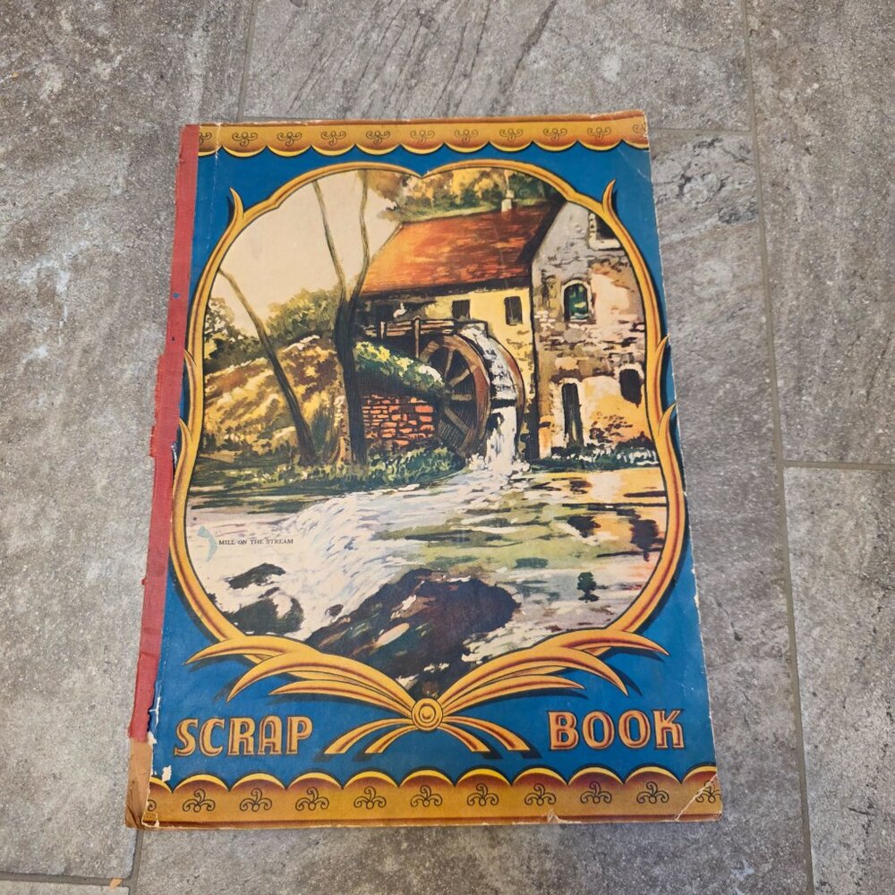 Vintage 1940's WWII Era Pop Culture SCRAPBOOK Movie Stars vtg